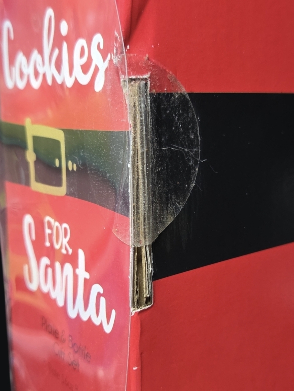 NIB- Cookies for Santa Plate and Milk Bottle Set - Red - Picture 7 of 12